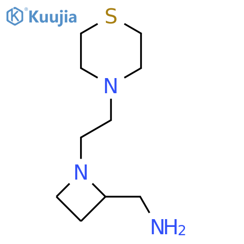 {1-2-(thiomorpholin-4-yl)ethylazetidin-2-yl}methanamine structure