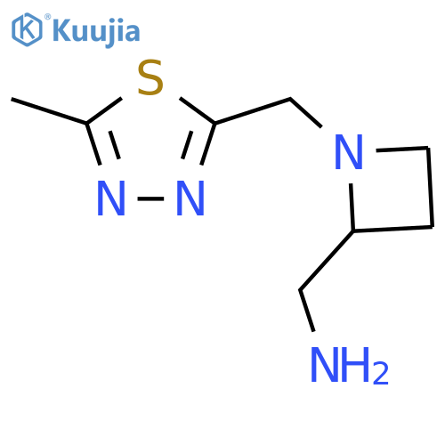 {1-(5-methyl-1,3,4-thiadiazol-2-yl)methylazetidin-2-yl}methanamine structure