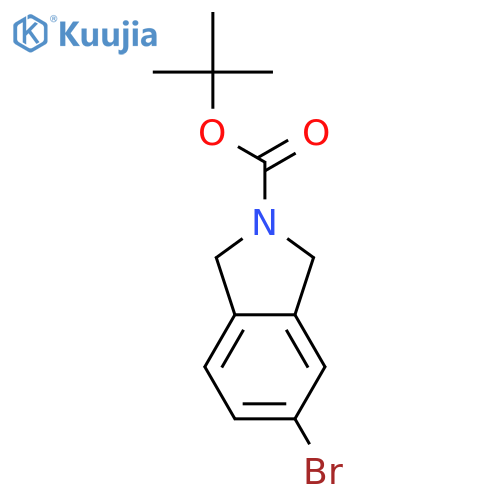 tert-butyl 5-bromo-2,3-dihydro-1H-isoindole-2-carboxylate structure