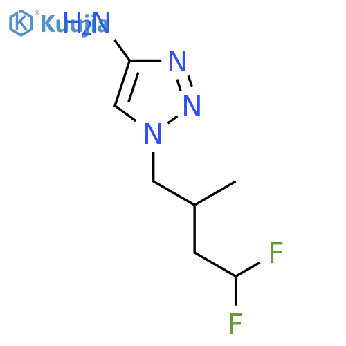 1-(4,4-difluoro-2-methylbutyl)-1H-1,2,3-triazol-4-amine structure