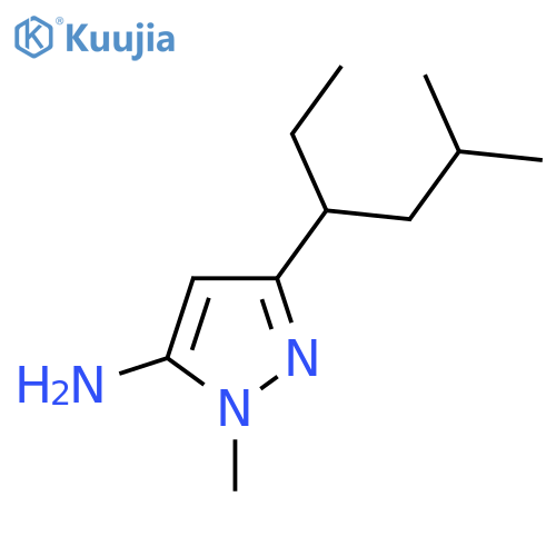 1-methyl-3-(5-methylhexan-3-yl)-1H-pyrazol-5-amine structure