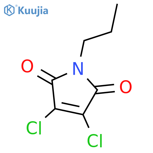 3,4-Dichloro-1-propyl-1H-pyrrole-2,5-dione structure