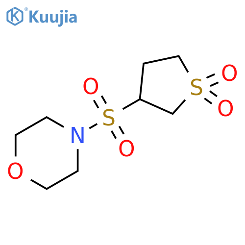 3-(morpholine-4-sulfonyl)-1lambda6-thiolane-1,1-dione structure