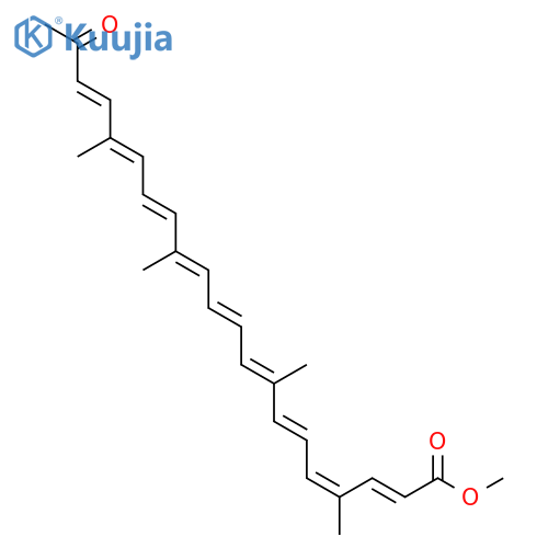Methyl (9Z)-6'-oxo-6,5'-diapo-6-carotenoate structure