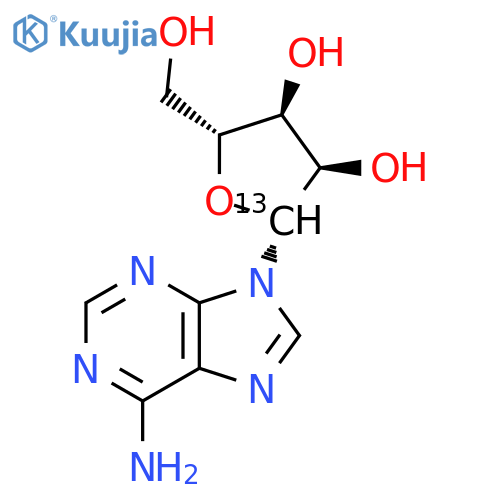 Adenosine-1'-13C structure