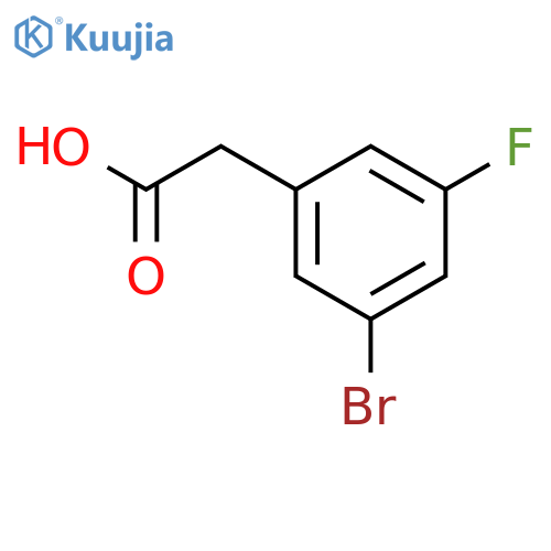 2-(3-Bromo-5-fluorophenyl)acetic acid structure