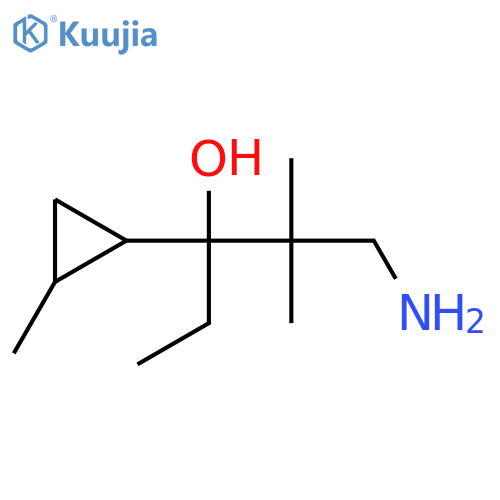 Cyclopropanemethanol, α-(2-amino-1,1-dimethylethyl)-α-ethyl-2-methyl- structure
