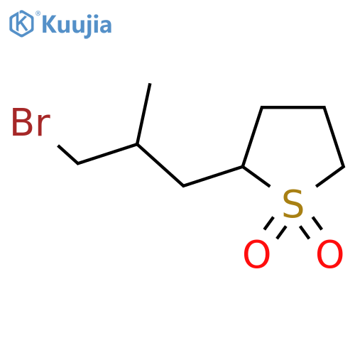2-(3-Bromo-2-methylpropyl)-1lambda6-thiolane-1,1-dione structure