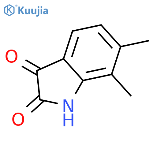 6,7-dimethyl-2,3-dihydro-1H-indole-2,3-dione structure
