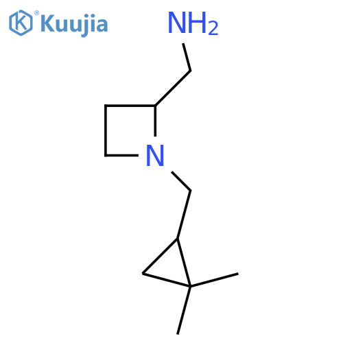 {1-(2,2-dimethylcyclopropyl)methylazetidin-2-yl}methanamine structure