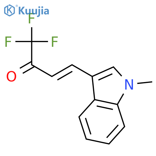 3-Buten-2-one, 1,1,1-trifluoro-4-(1-methyl-1H-indol-3-yl)-, (E)- structure