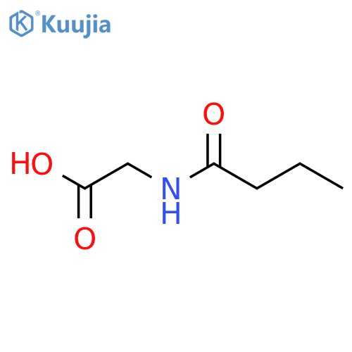 Butyrylglycine structure