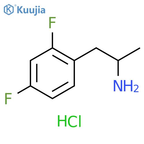 1-(2,4-difluorophenyl)propan-2-amine hydrochloride structure