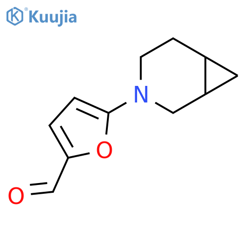 5-{3-Azabicyclo[4.1.0]heptan-3-yl}furan-2-carbaldehyde structure