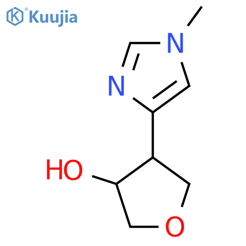 4-(1-methyl-1H-imidazol-4-yl)oxolan-3-ol structure