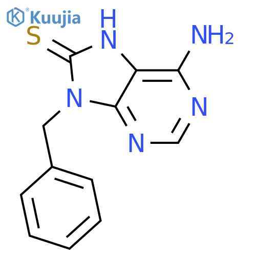 6-Amino-9-benzyl-9H-purine-8-thiol structure