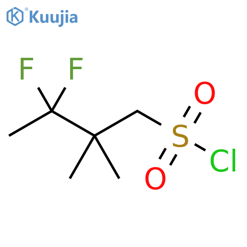 3,3-difluoro-2,2-dimethylbutane-1-sulfonyl chloride structure