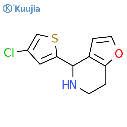 4-(4-chlorothiophen-2-yl)-4H,5H,6H,7H-furo3,2-cpyridine structure