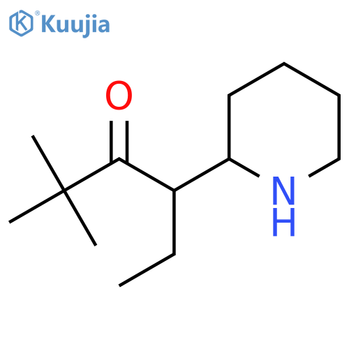 2,2-dimethyl-4-(piperidin-2-yl)hexan-3-one structure