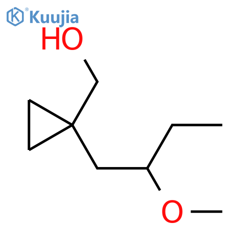 1-(2-methoxybutyl)cyclopropylmethanol structure