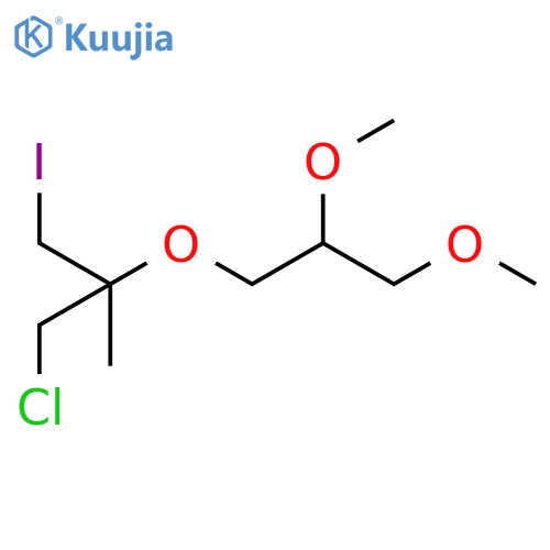 1-chloro-2-(2,3-dimethoxypropoxy)-3-iodo-2-methylpropane structure