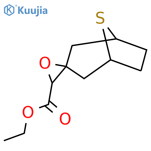 Ethyl 8-thiaspiro[bicyclo[3.2.1]octane-3,2'-oxirane]-3'-carboxylate structure