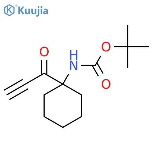 tert-butyl N-[1-(prop-2-ynoyl)cyclohexyl]carbamate structure