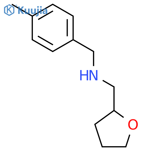 (4-Methyl-benzyl)-(tetrahydro-furan-2-ylmethyl)-amine structure