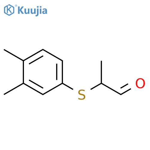 Propanal, 2-[(3,4-dimethylphenyl)thio]- structure