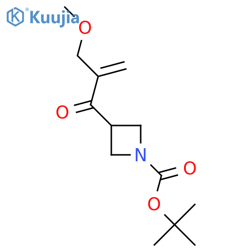 Tert-butyl 3-[2-(methoxymethyl)prop-2-enoyl]azetidine-1-carboxylate structure