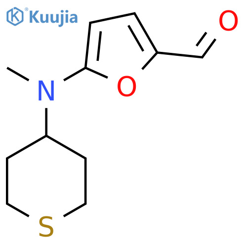 5-[Methyl(thian-4-yl)amino]furan-2-carbaldehyde structure