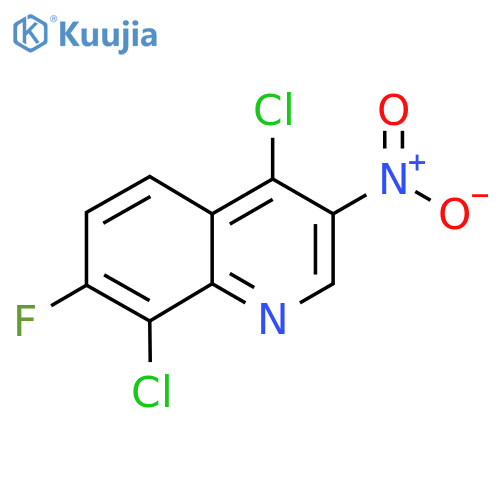 4,8-Dichloro-7-fluoro-3-nitroquinoline structure