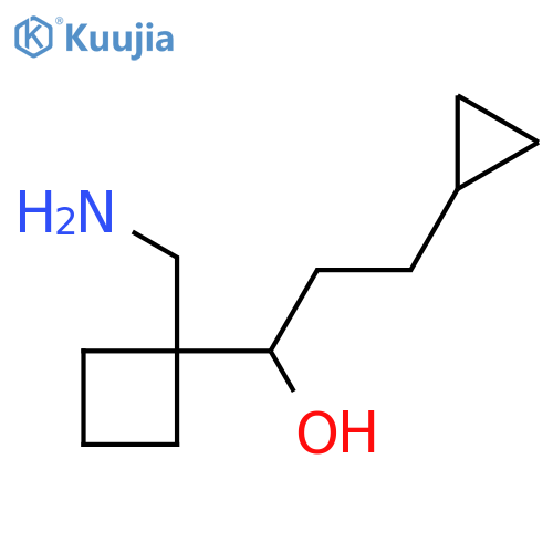Cyclobutanemethanol, 1-(aminomethyl)-α-(2-cyclopropylethyl)- structure