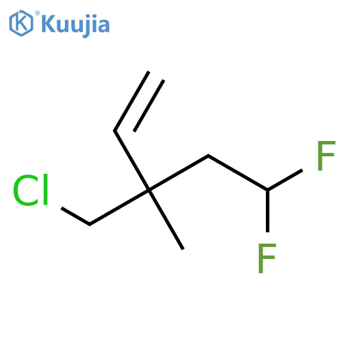 3-(Chloromethyl)-5,5-difluoro-3-methylpent-1-ene structure