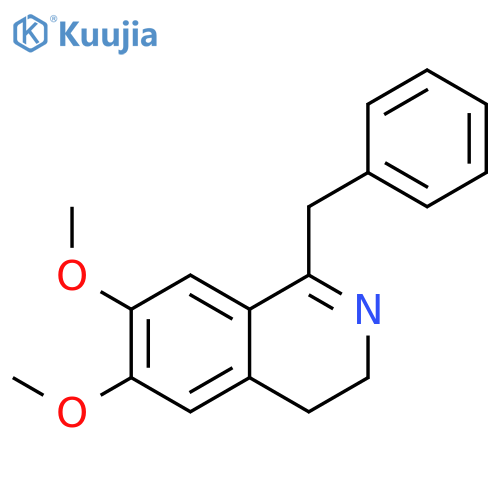 1-benzyl-6,7-dimethoxy-3,4-dihydroisoquinoline structure
