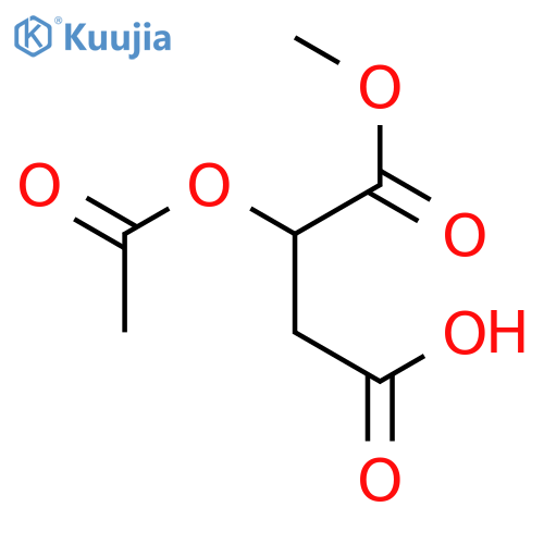 METHYL 2-ACETOXY-3-CARBOXYPROPANOATE structure
