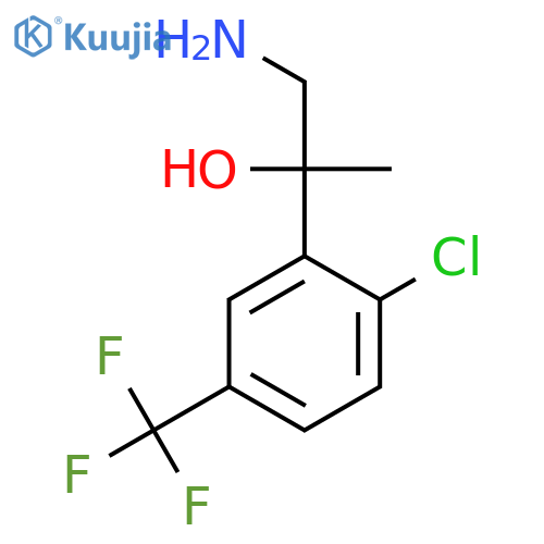 1-amino-2-2-chloro-5-(trifluoromethyl)phenylpropan-2-ol structure