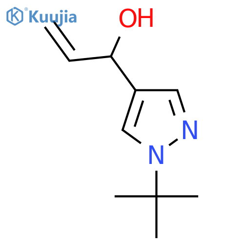 1-(1-tert-butyl-1H-pyrazol-4-yl)prop-2-en-1-ol structure