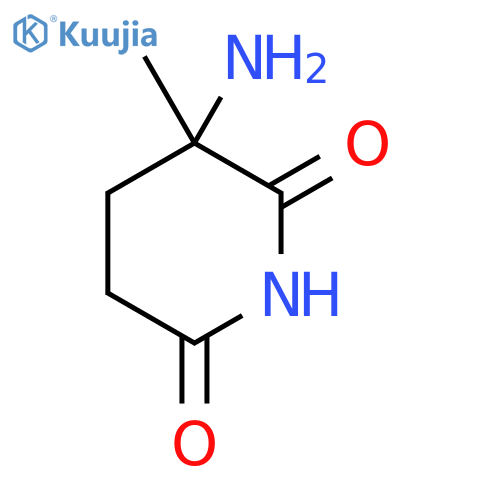 2,6-Piperidinedione, 3-amino-3-methyl- structure