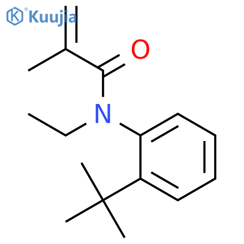2-Propenamide, N-[2-(1,1-dimethylethyl)phenyl]-N-ethyl-2-methyl- structure