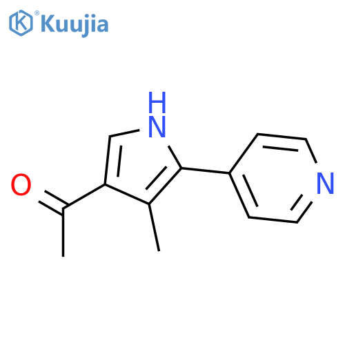 Ethanone, 1-[4-methyl-5-(4-pyridinyl)-1H-pyrrol-3-yl]- structure