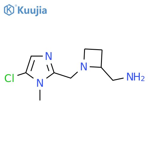 {1-(5-chloro-1-methyl-1H-imidazol-2-yl)methylazetidin-2-yl}methanamine structure