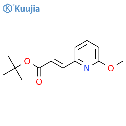 tert-butyl (2E)-3-(6-methoxypyridin-2-yl)prop-2-enoate structure