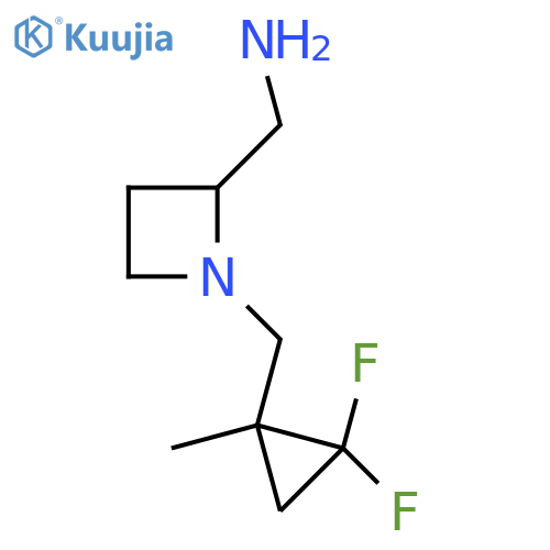 {1-(2,2-difluoro-1-methylcyclopropyl)methylazetidin-2-yl}methanamine structure