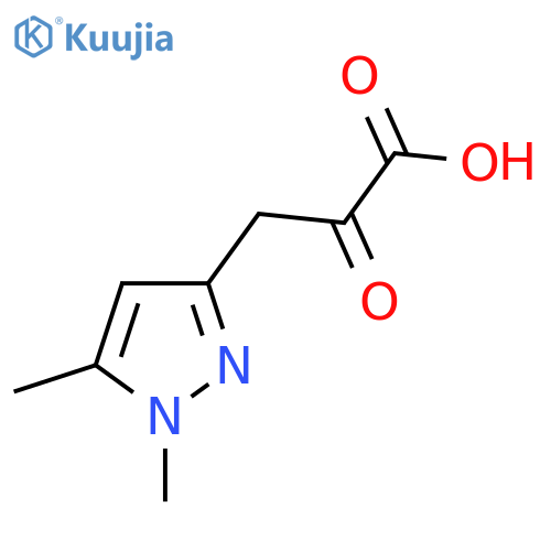 3-(1,5-dimethyl-1H-pyrazol-3-yl)-2-oxopropanoic acid structure