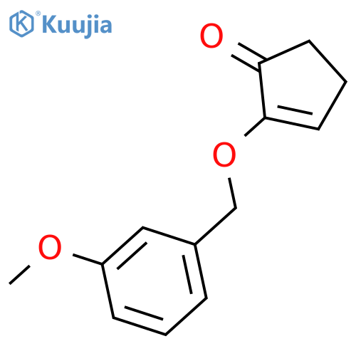 2-Cyclopenten-1-one, 2-[(3-methoxyphenyl)methoxy]- structure