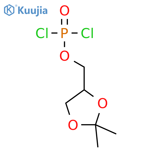 (2,2-Dimethyl-1,3-dioxolan-4-yl)methyl Phosphorodichloridate structure