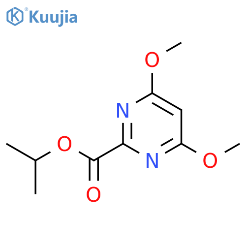2-Pyrimidinecarboxylic acid, 4,6-dimethoxy-, 1-methylethyl ester structure