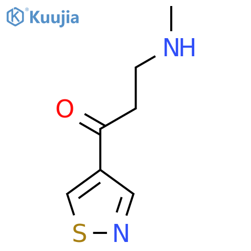 3-(Methylamino)-1-(1,2-thiazol-4-yl)propan-1-one structure