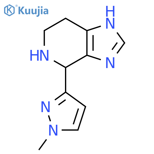 3-{3H,4H,5H,6H,7H-imidazo4,5-cpyridin-4-yl}-1-methyl-1H-pyrazole structure